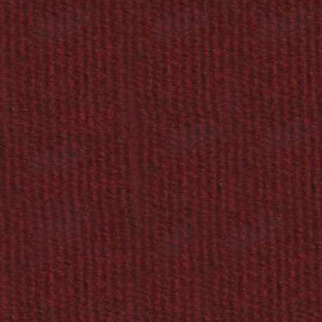 Moqueta ferial de canutillo color rojo oscuro para eventos