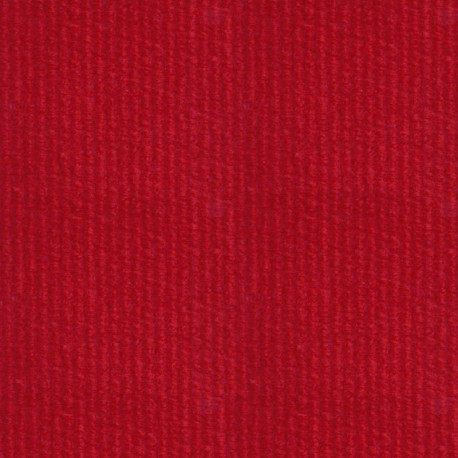 Moqueta ferial de canutillo color rojo para eventos