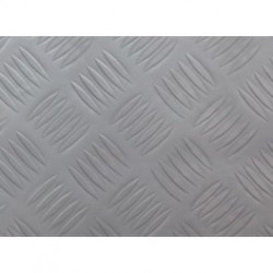 Suelo de PVC Checker Color Gris