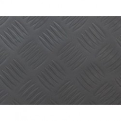 Suelo de PVC Checker Color Negro