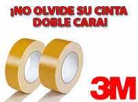 Cinta adhesiva doble cara para fijación de moquetas