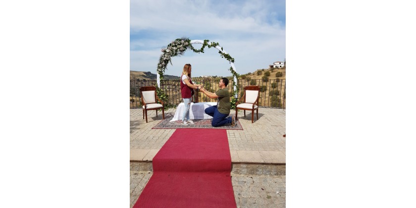 Alfombra para bodas.