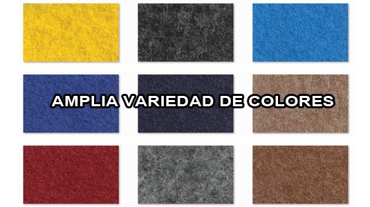 Amplia variedad de colores