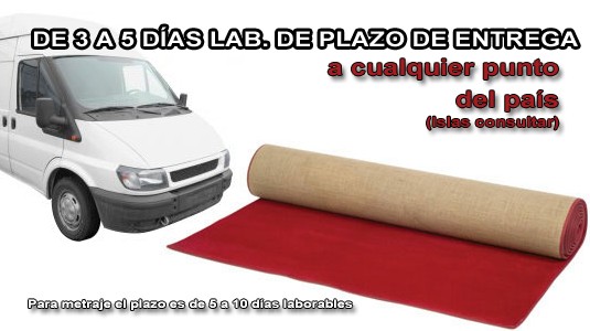 Envios de moquetas feriales a toda España