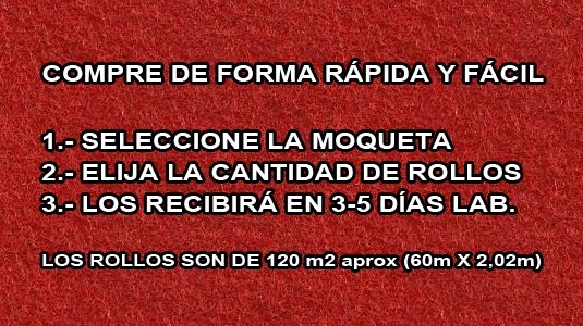 Cómo comprar moquetas feriales por rollos